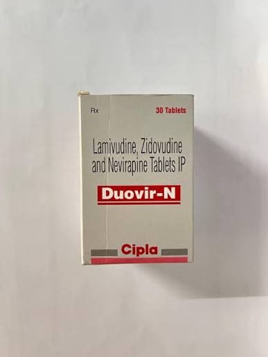 Duovir-N - Lamivudine , Zidovudine & Nevirapine 650 mg Tabs