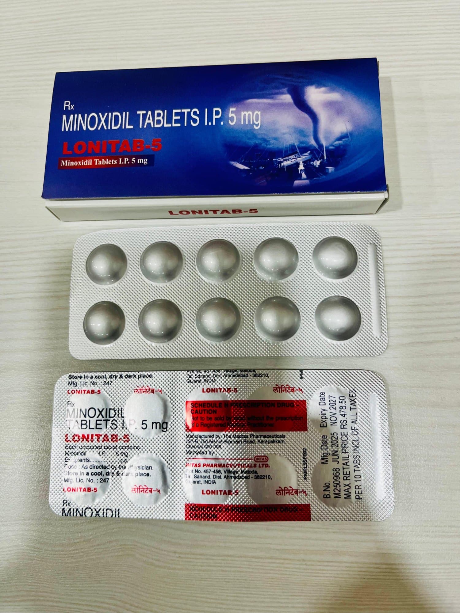 Lonitab - Minoxidil 5mg Tabs
