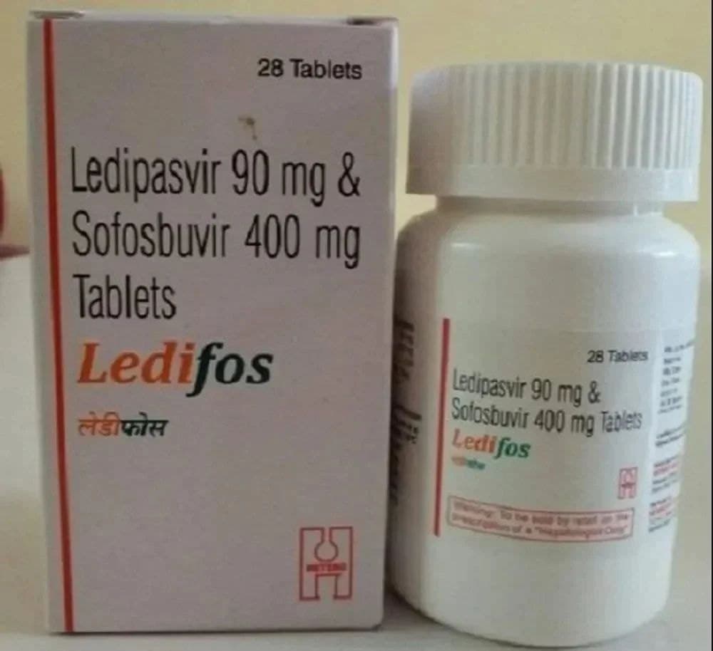 Ledifos - Ledipasvir 90 mg sofosbuvir and 400 mg Tabs