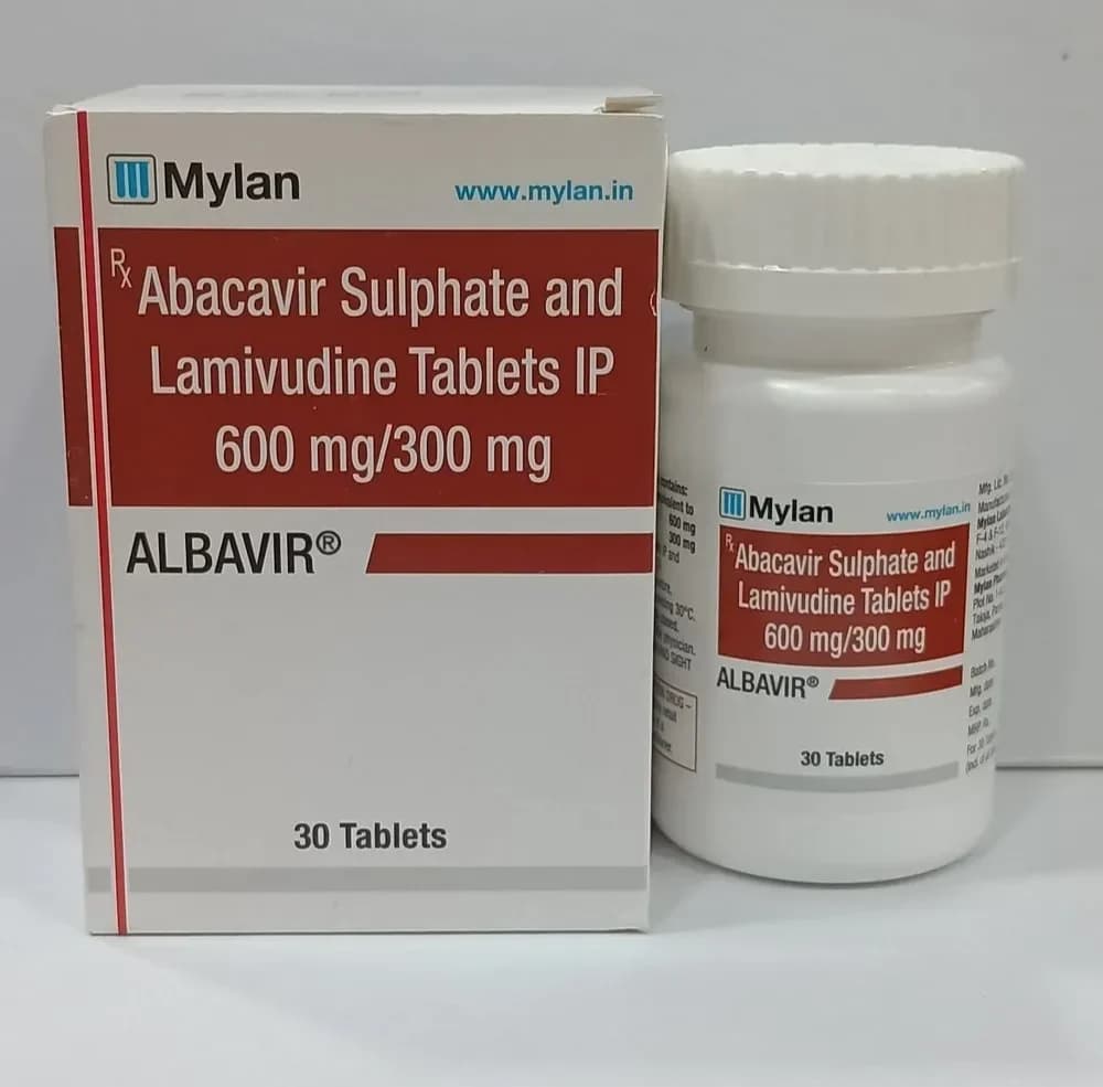 Albavir - Abacavir 600 mg  & Lamivudine 300 mg Tablets