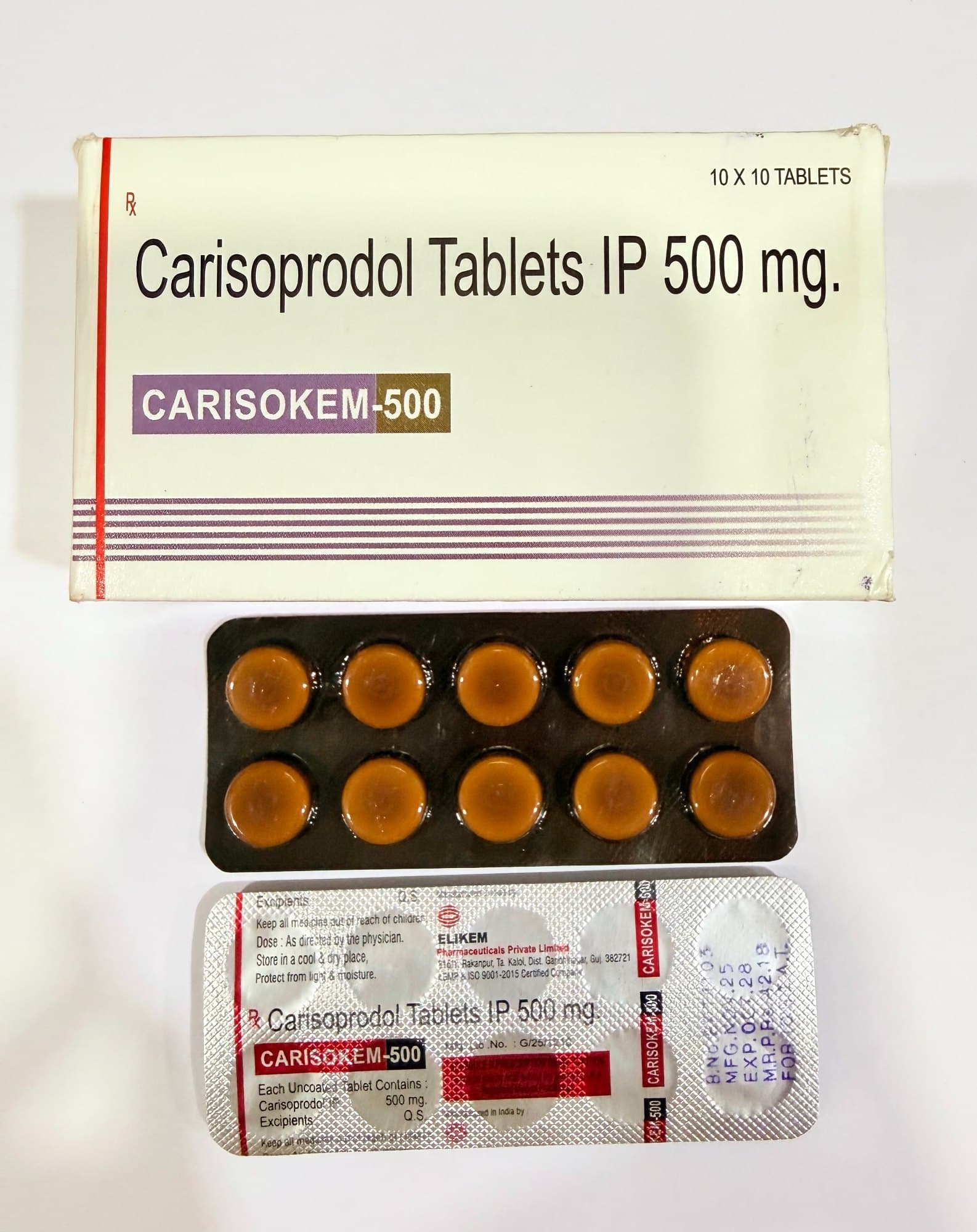 Cerisokem - Carisoprodol 500 mg Tabs