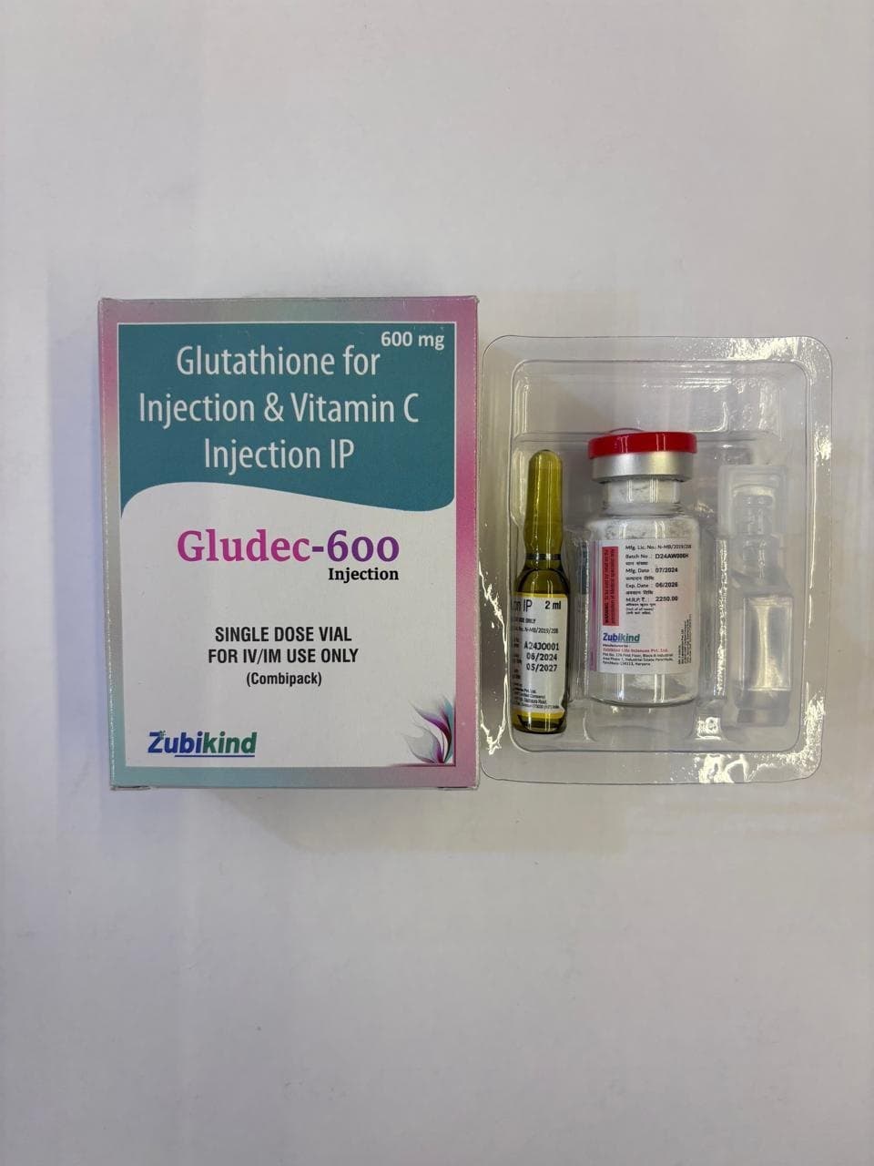 Gludec - Glutathione 600 mg Inj