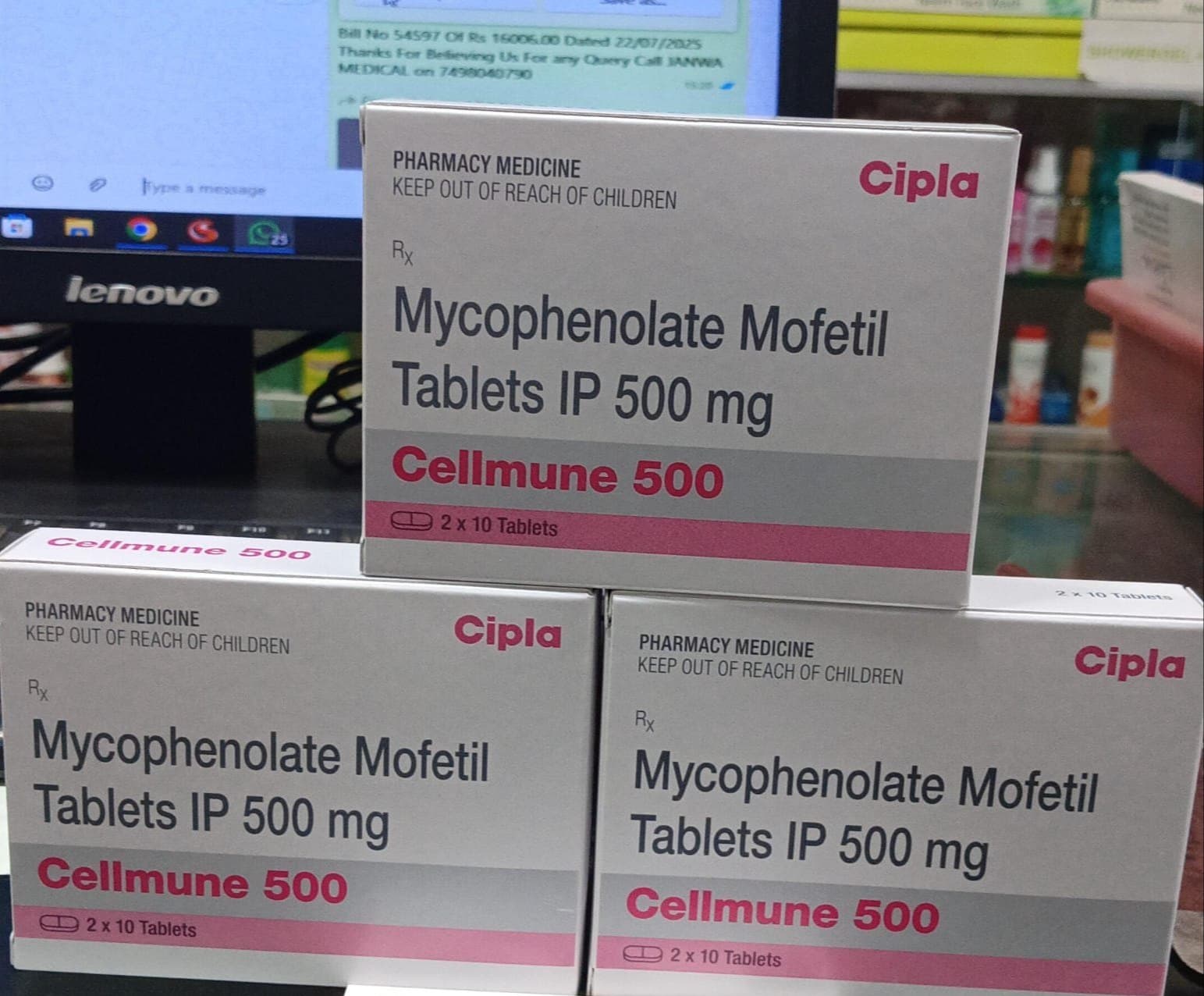 Cellmune - Mycophenolate Mofetil 500 mg Tabs
