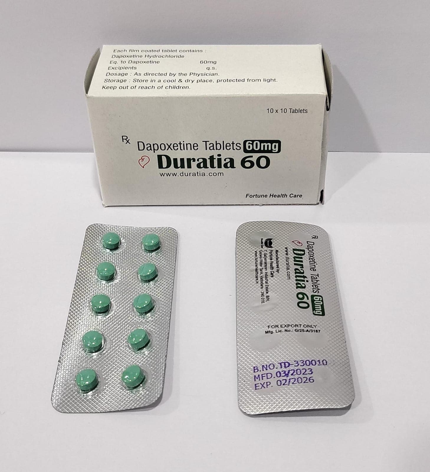 Duratia 60 mg Tablets