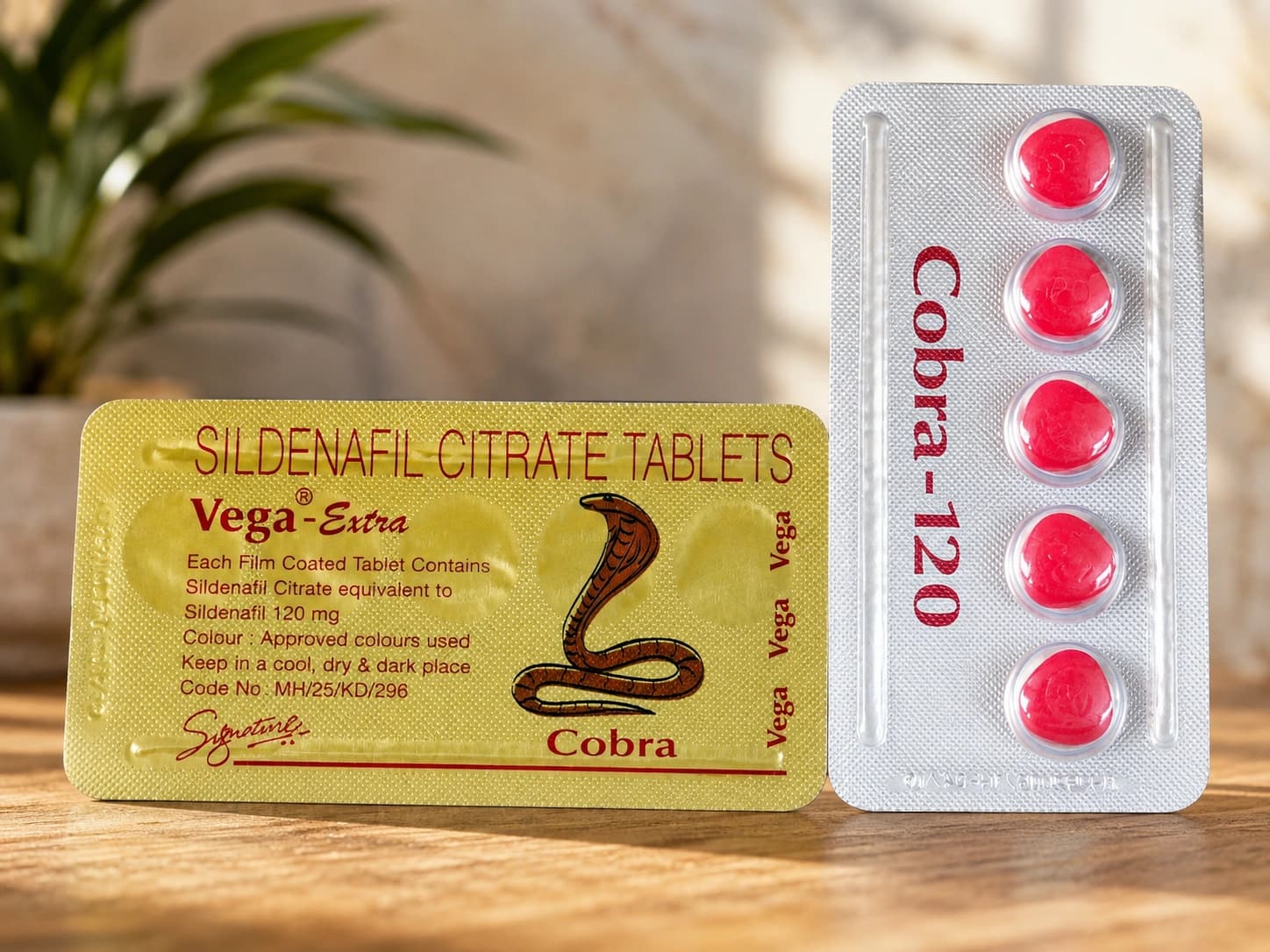Vega Extra Cobra Red 120 mg Tabs