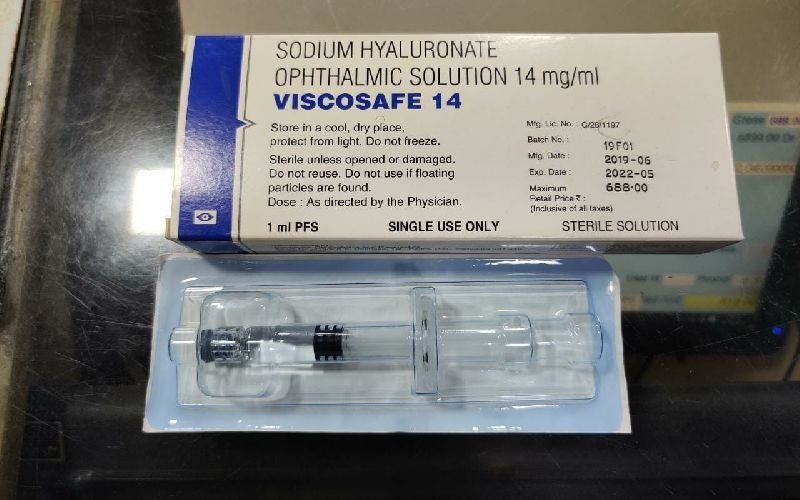 Viscosafe - Sodium hyaluronate ophthalmic solution 14mg Injection