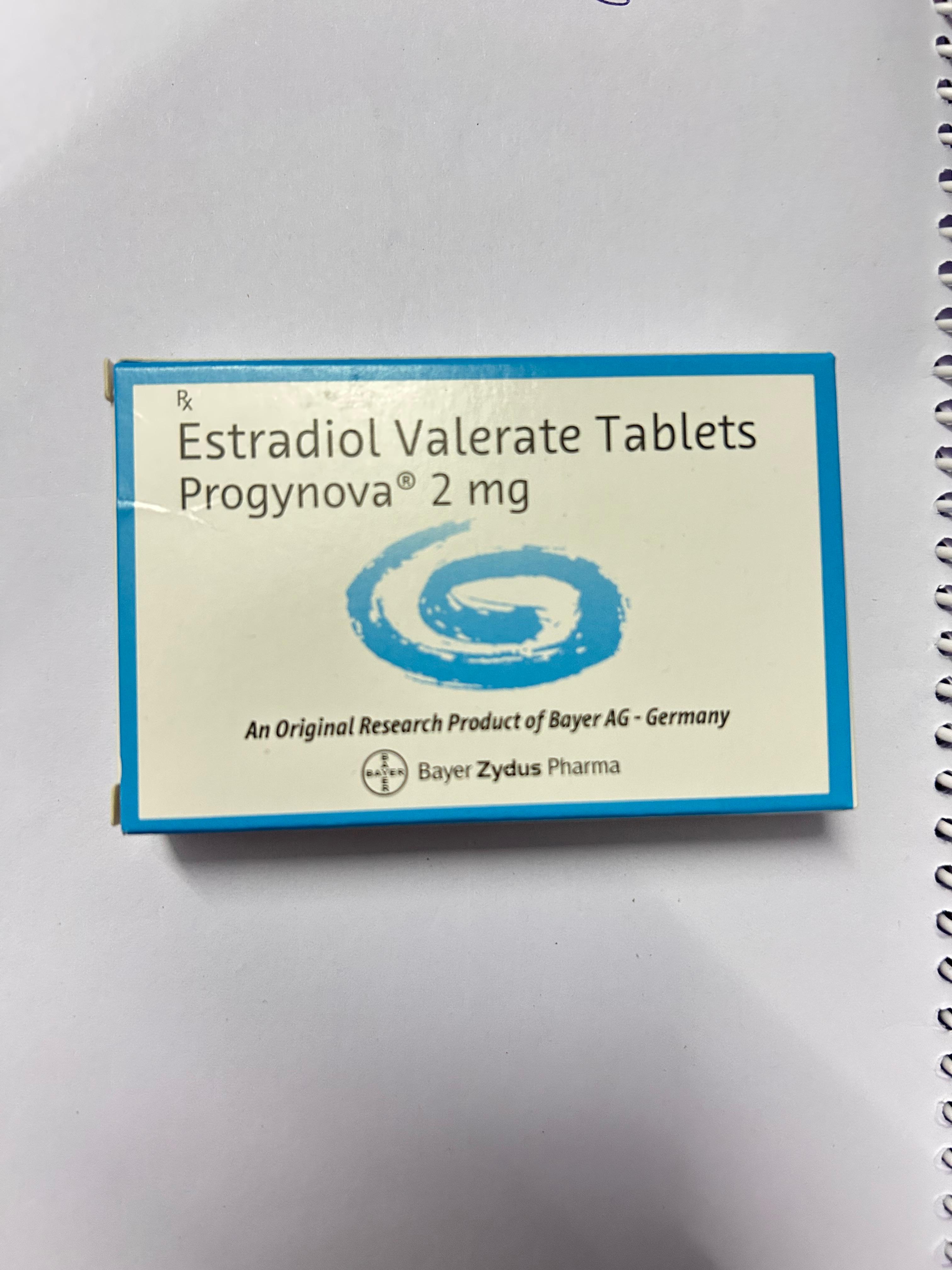 Progynova - Estradiol Valerate 2 mg Tablets image 1