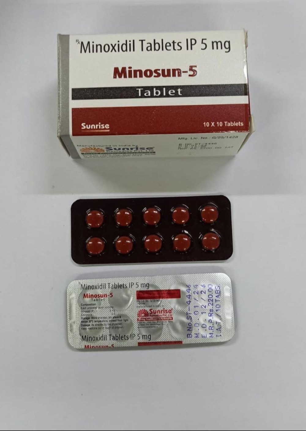 Minosun 5 - Minoxidil 5 mg Tabs image 1