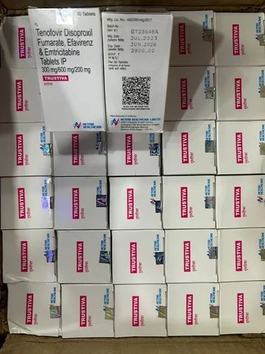 Emtricitabine, Tenofovir disoproxil fumarate and Efavirenz Tablets image 1
