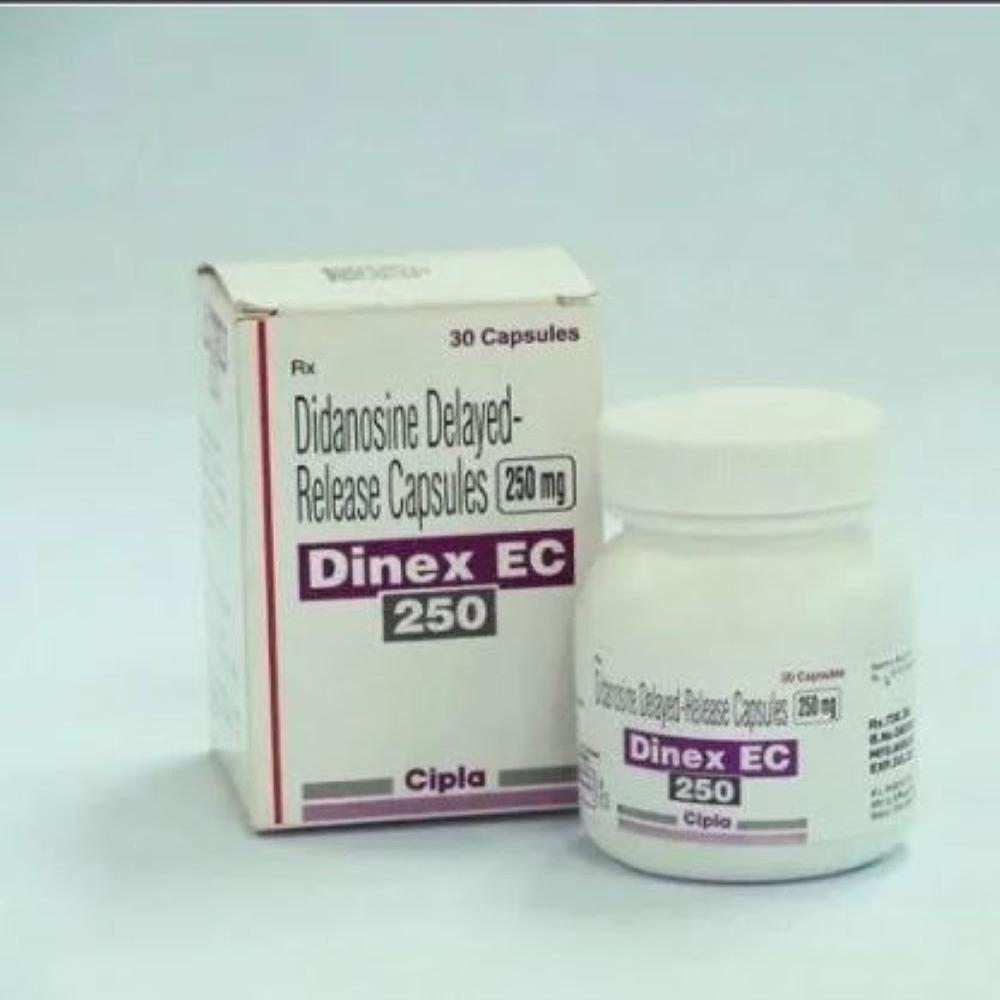 Dinex EC - Didanosine 250 mg Delayed Release Caps image 1